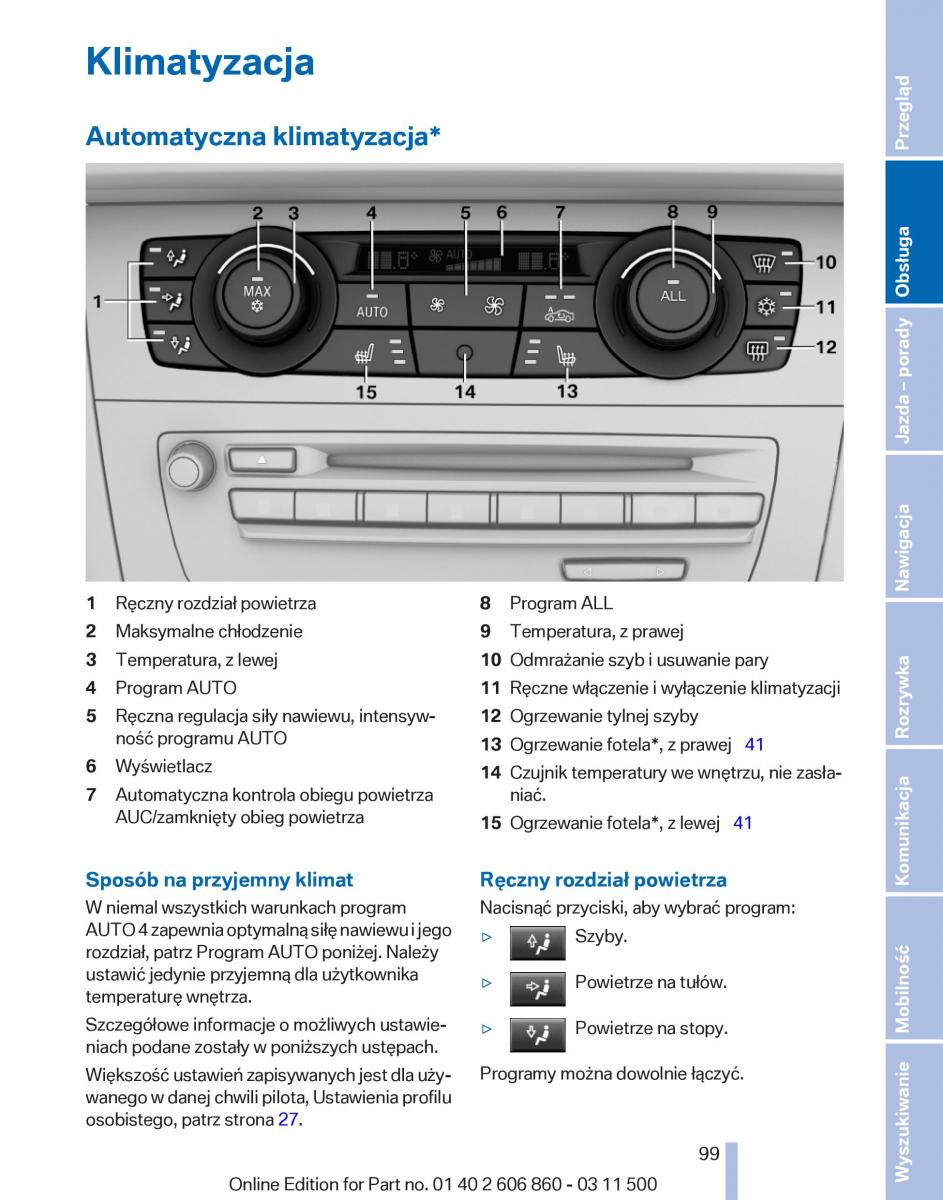 manual  BMW X1 E84 instrukcja / page 99