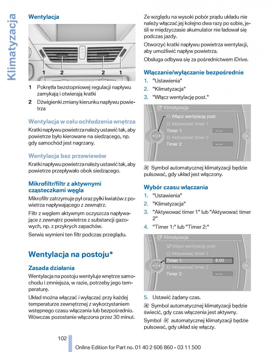 manual  BMW X1 E84 instrukcja / page 102