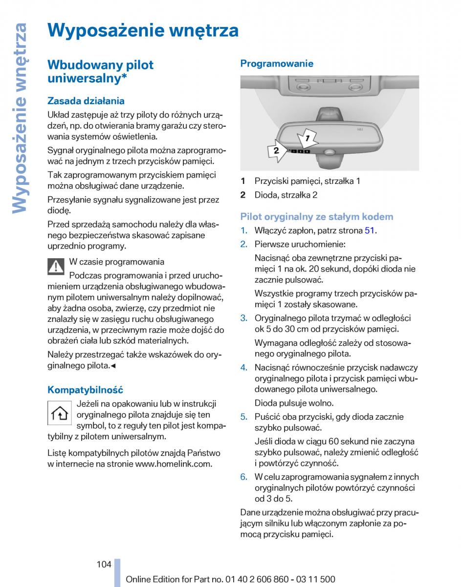 manual  BMW X1 E84 instrukcja / page 104