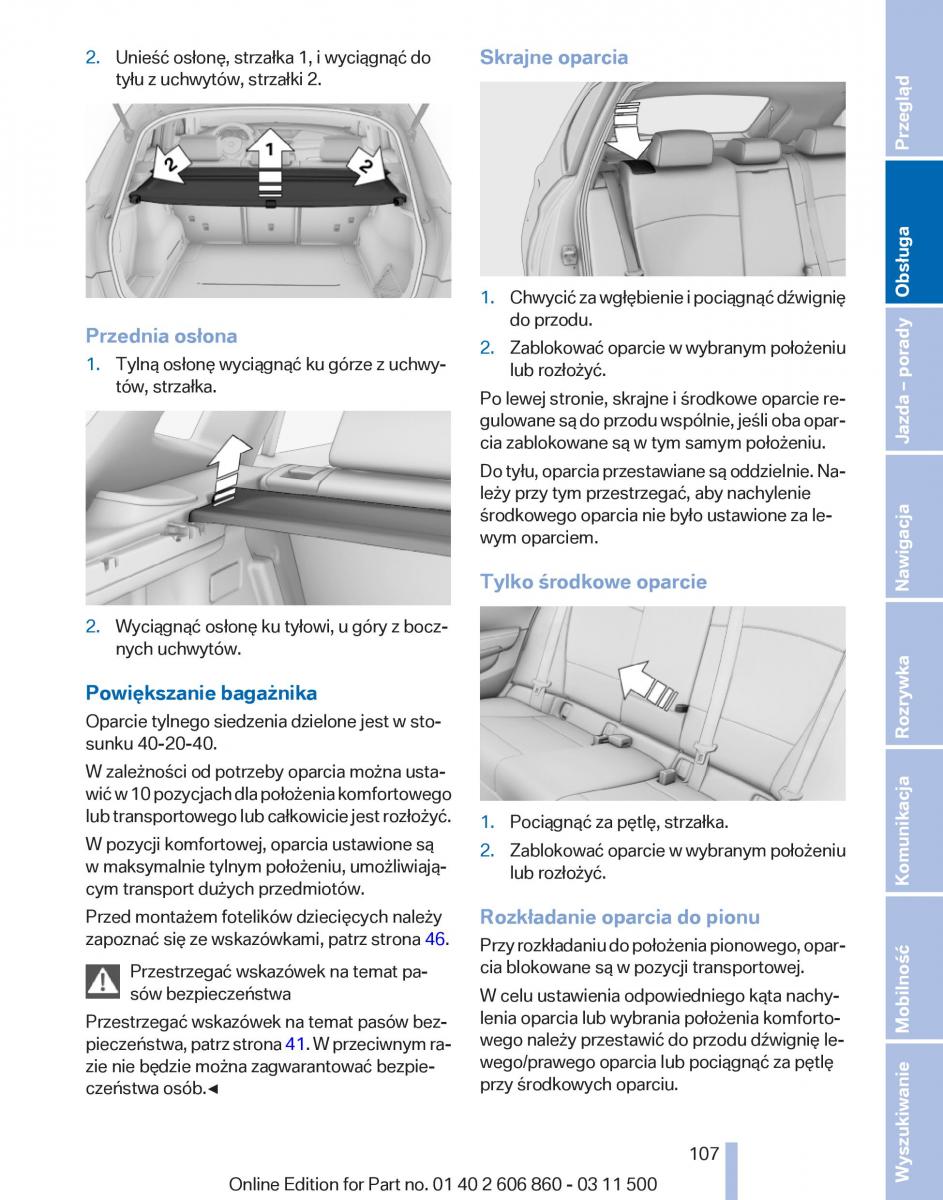 manual  BMW X1 E84 instrukcja / page 107