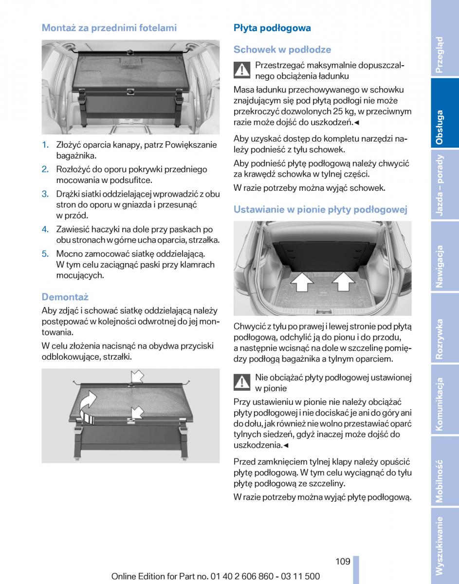 manual  BMW X1 E84 instrukcja / page 109