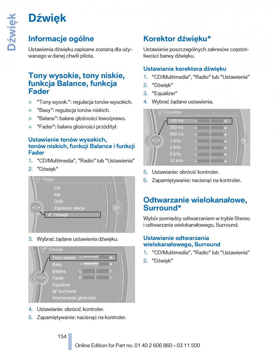 manual  BMW X1 E84 instrukcja / page 154