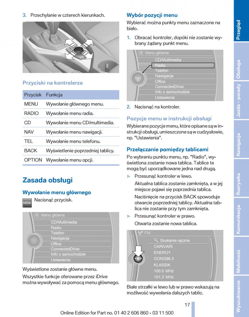 manual  BMW X1 E84 instrukcja / page 17