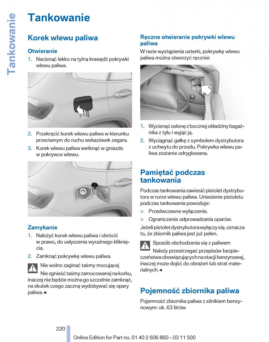 manual  BMW X1 E84 instrukcja / page 220