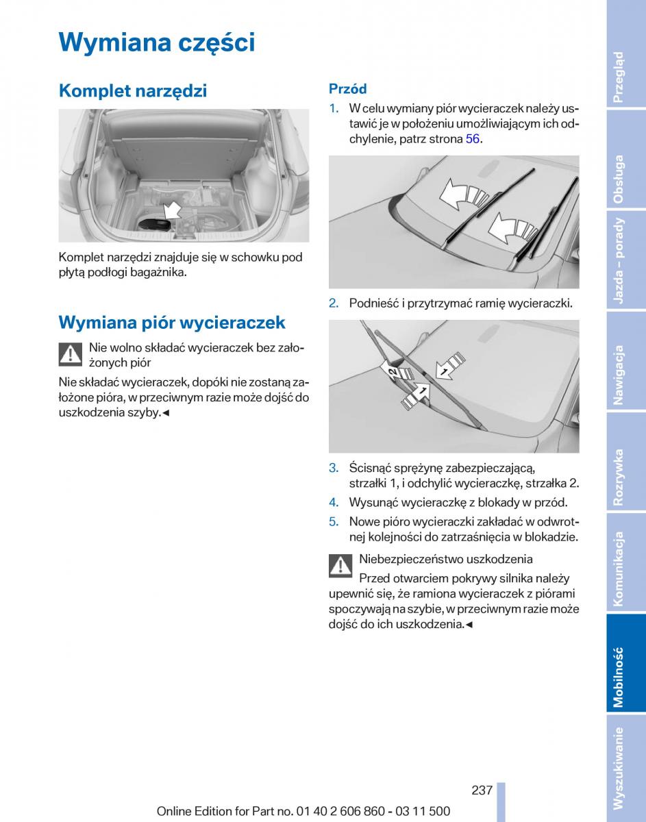 manual  BMW X1 E84 instrukcja / page 237