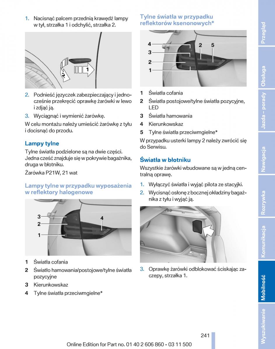 manual  BMW X1 E84 instrukcja / page 241