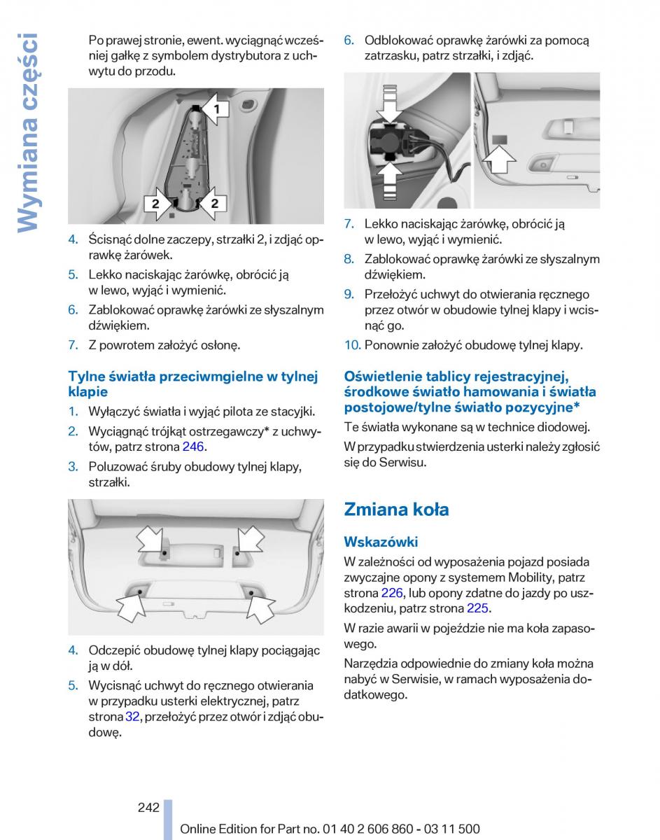 manual  BMW X1 E84 instrukcja / page 242