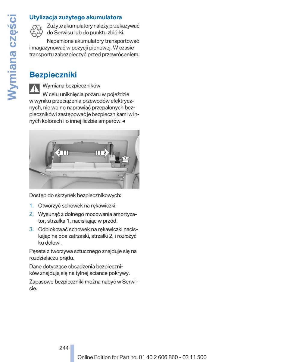 manual  BMW X1 E84 instrukcja / page 244