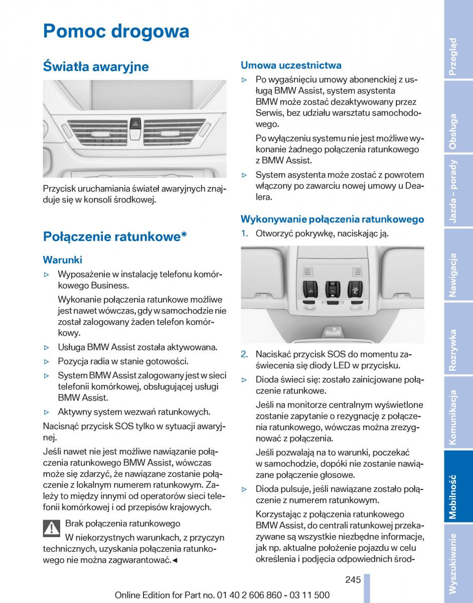 manual  BMW X1 E84 instrukcja / page 245