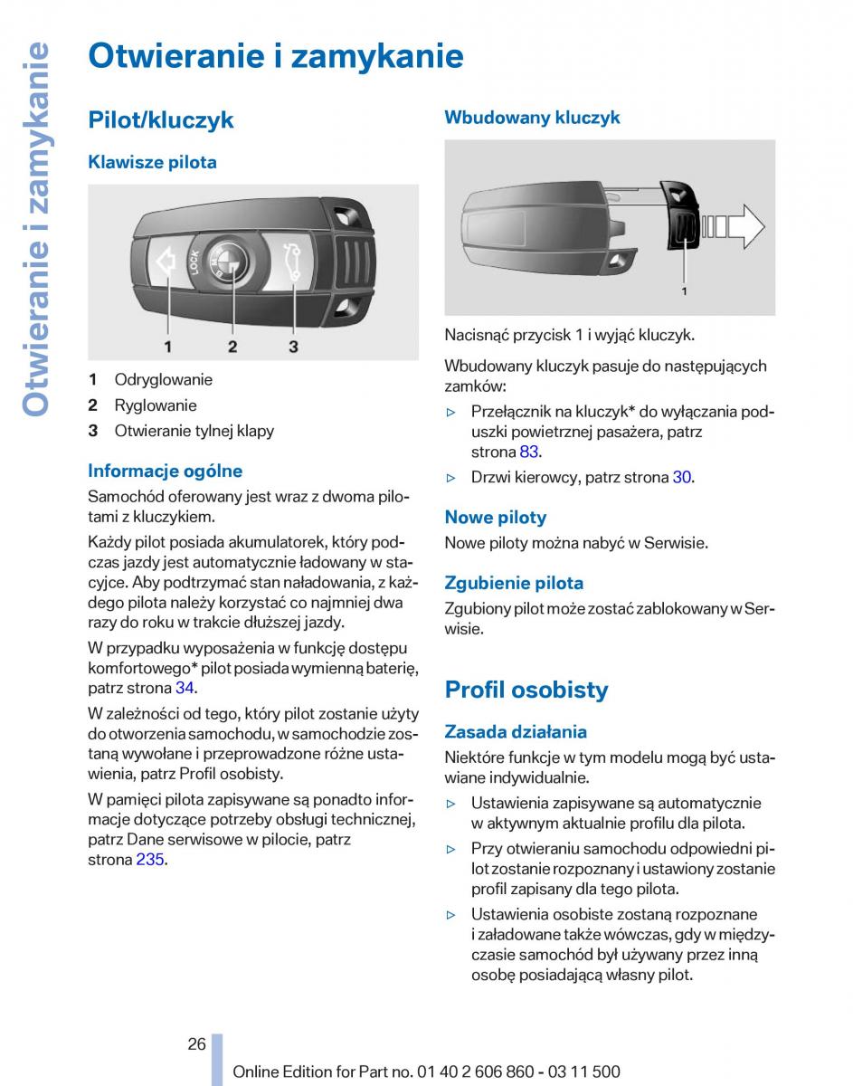 manual  BMW X1 E84 instrukcja / page 26