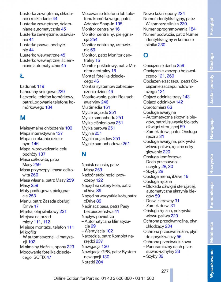 manual  BMW X1 E84 instrukcja / page 277