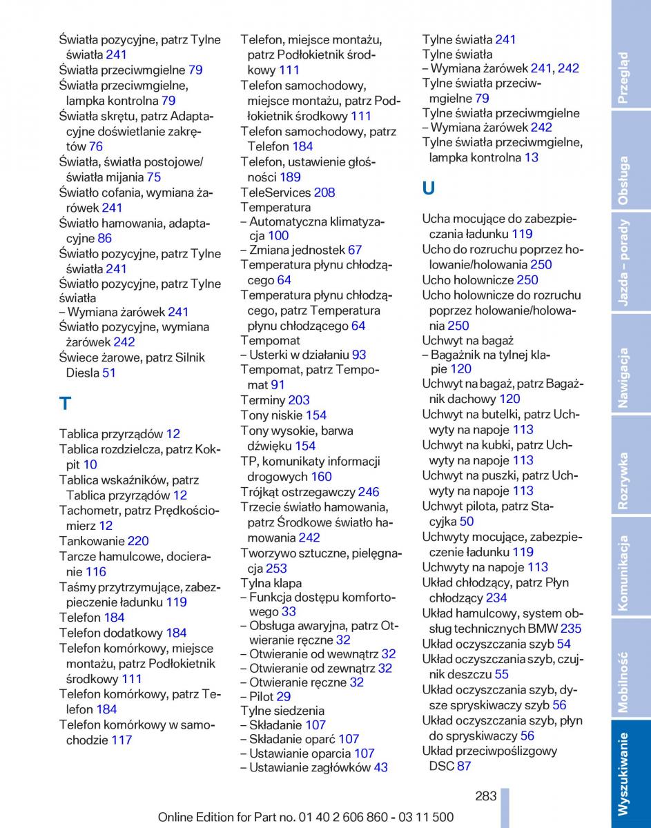 manual  BMW X1 E84 instrukcja / page 283