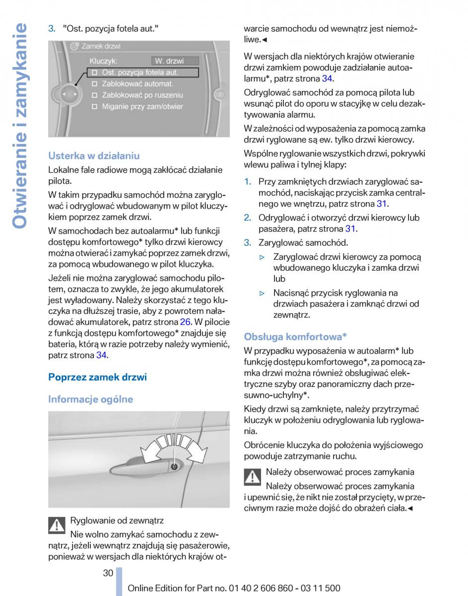 manual  BMW X1 E84 instrukcja / page 30