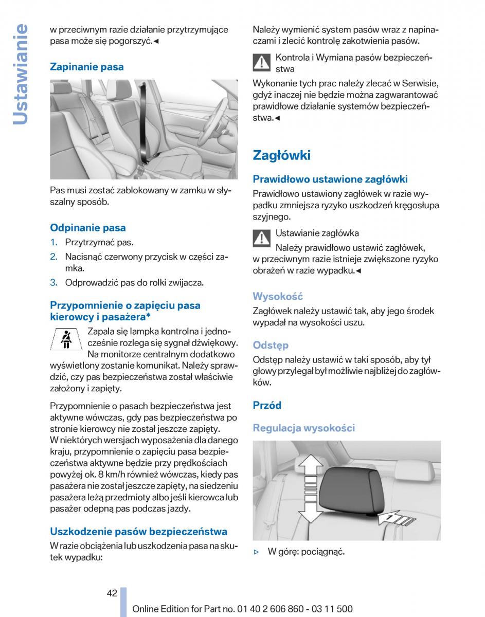 manual  BMW X1 E84 instrukcja / page 42