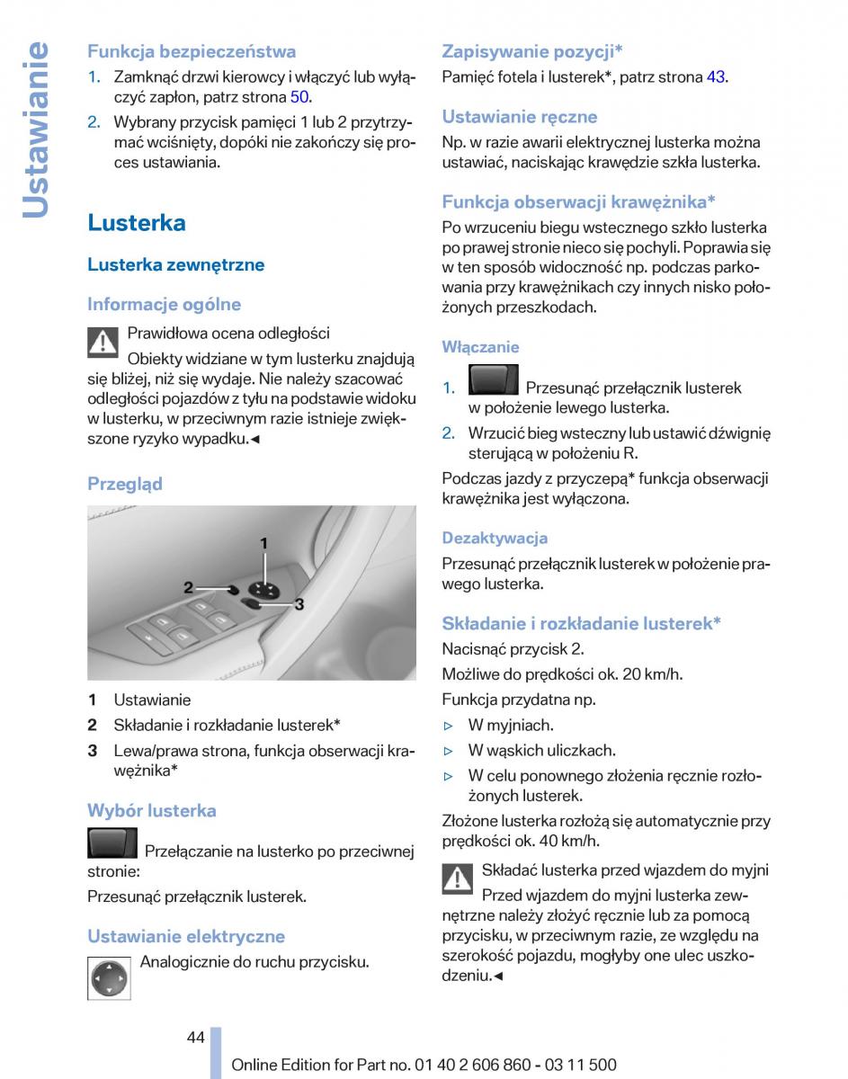 manual  BMW X1 E84 instrukcja / page 44