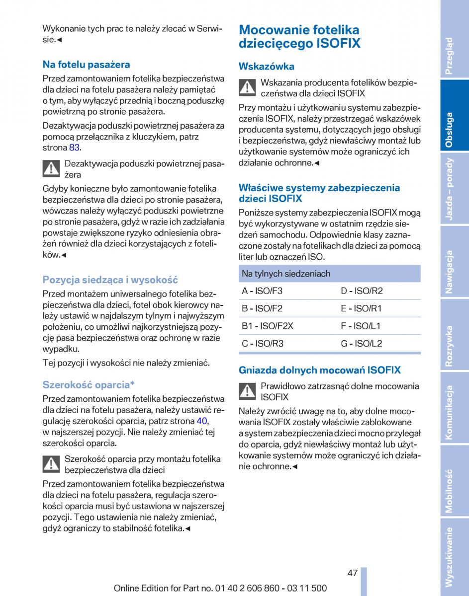 manual  BMW X1 E84 instrukcja / page 47