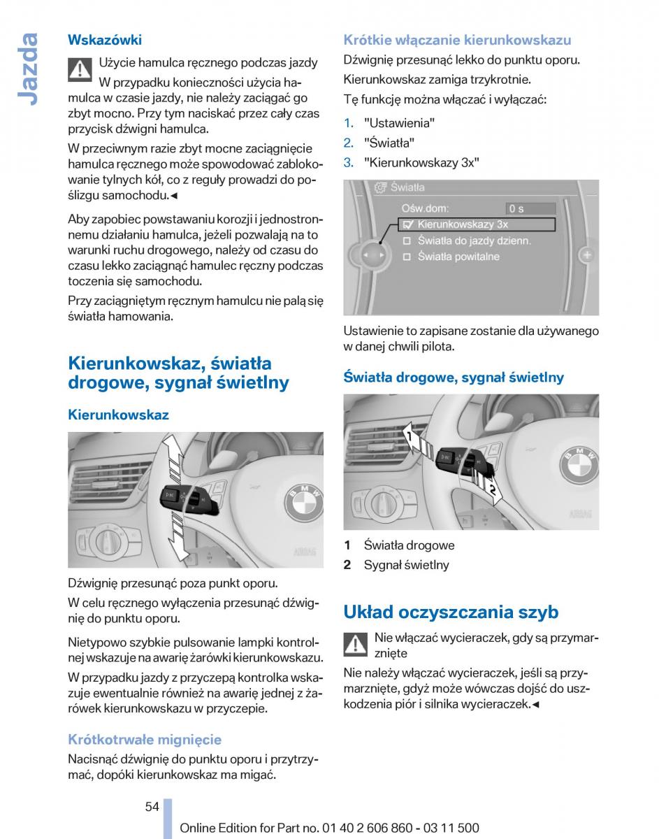 manual  BMW X1 E84 instrukcja / page 54