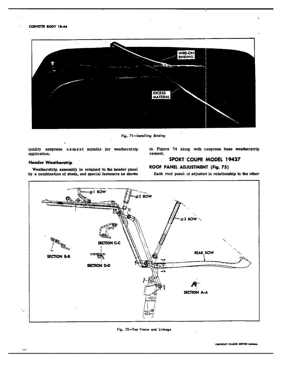 Chevrolet Corvette C3 owners manual / page 67