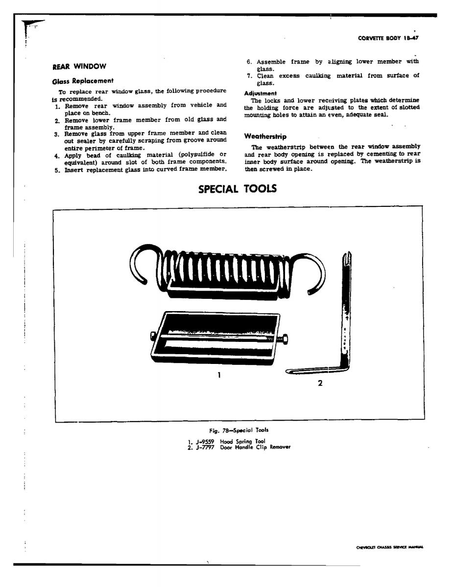 Chevrolet Corvette C3 owners manual / page 71