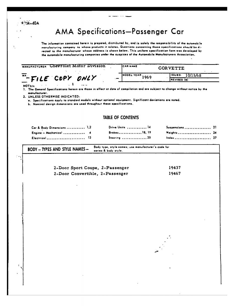 Chevrolet Corvette C3 owners manual / page 142