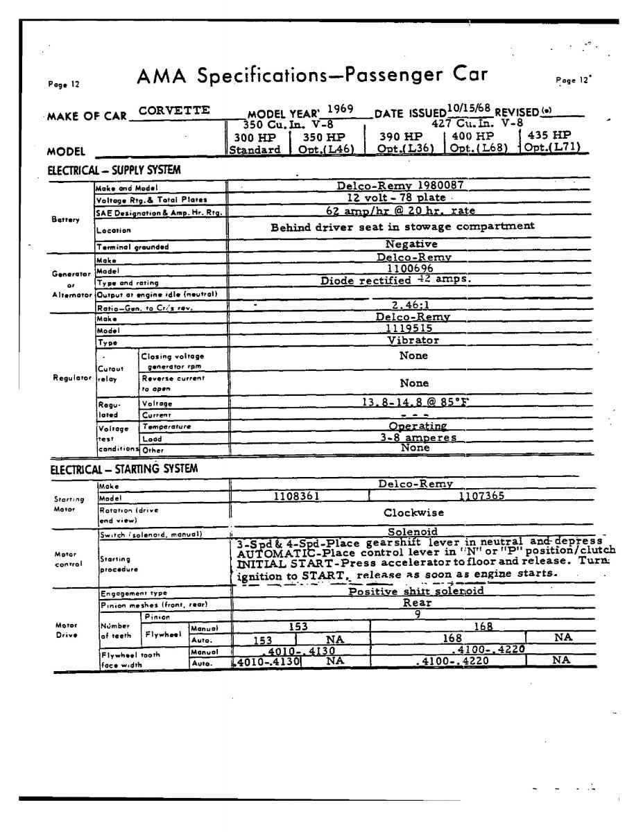 Chevrolet Corvette C3 owners manual / page 155