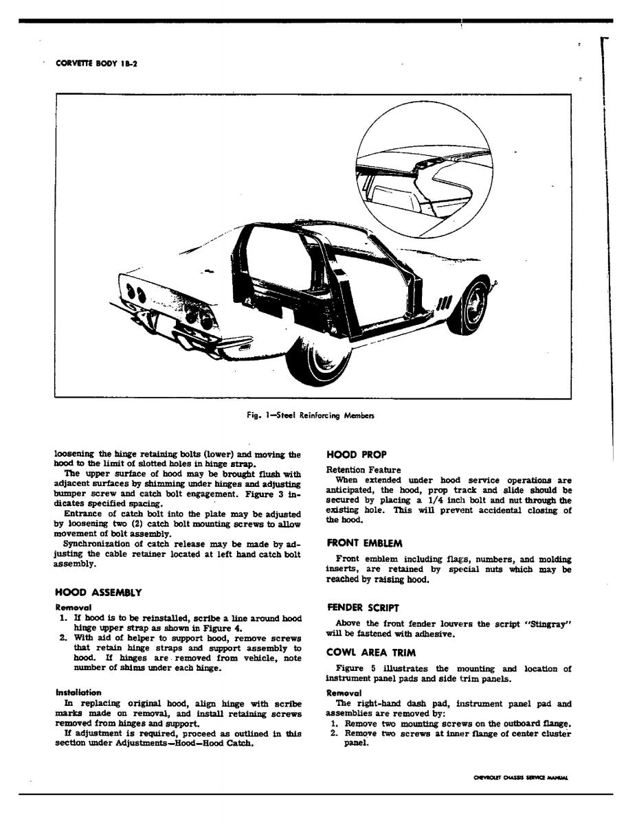 Chevrolet Corvette C3 owners manual / page 25