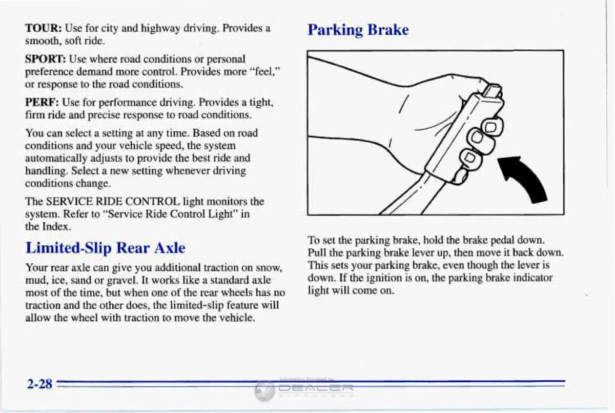 Chevrolet Corvette C4 owners manual / page 71