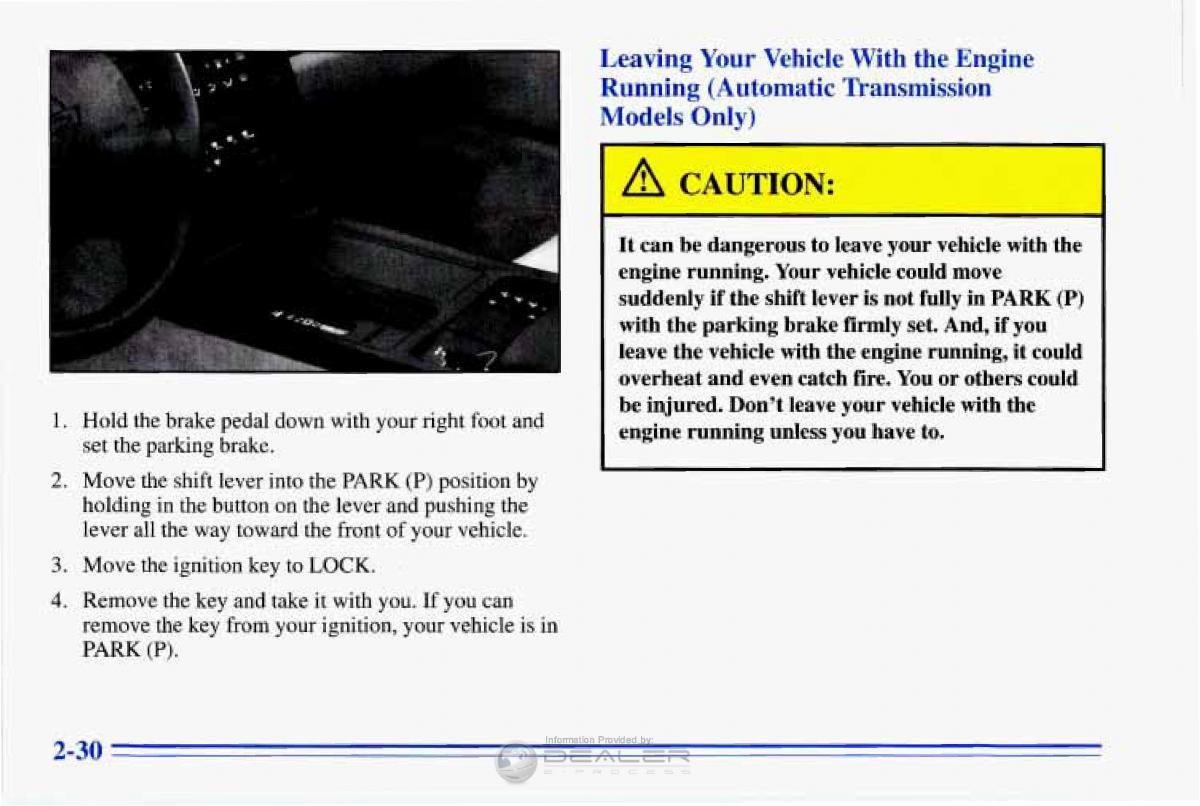 Chevrolet Corvette C4 owners manual / page 73