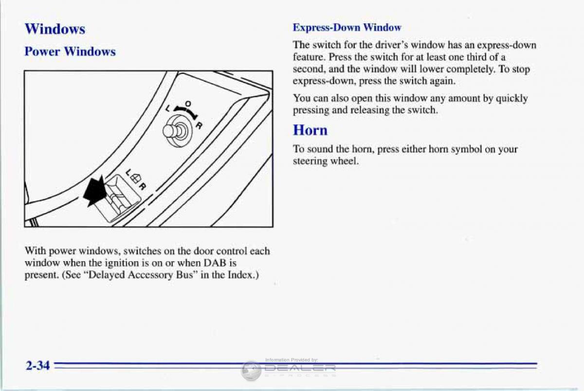 Chevrolet Corvette C4 owners manual / page 77