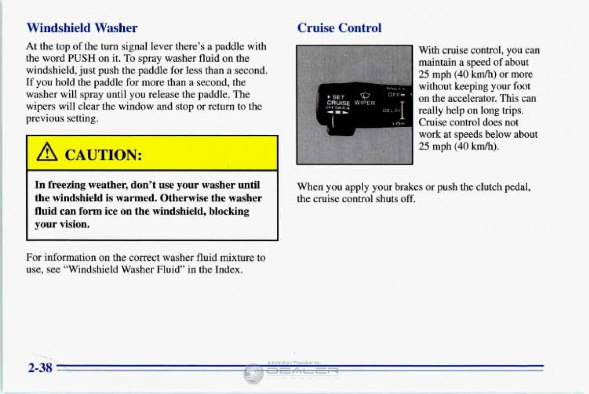 Chevrolet Corvette C4 owners manual / page 81