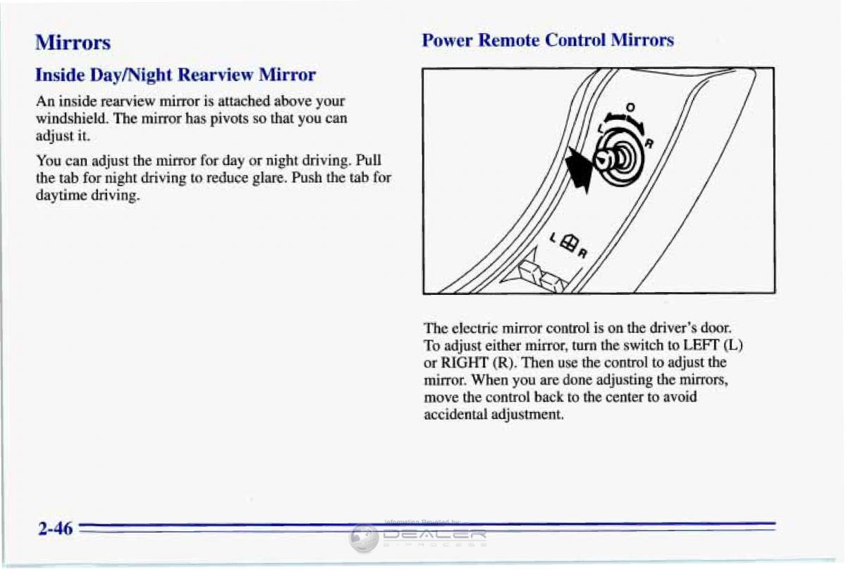 Chevrolet Corvette C4 owners manual / page 89