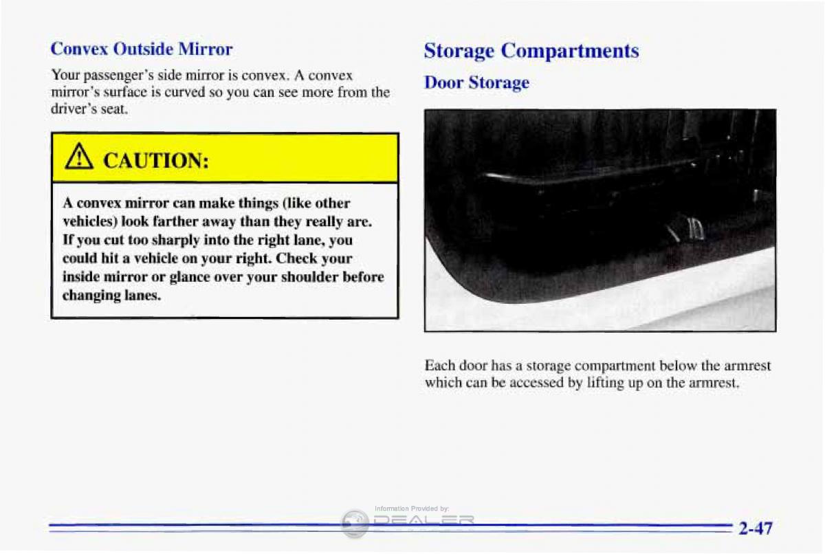 Chevrolet Corvette C4 owners manual / page 90