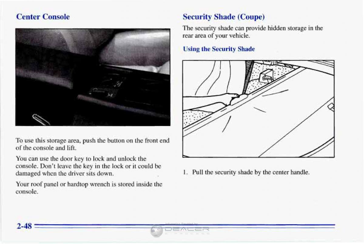 Chevrolet Corvette C4 owners manual / page 91