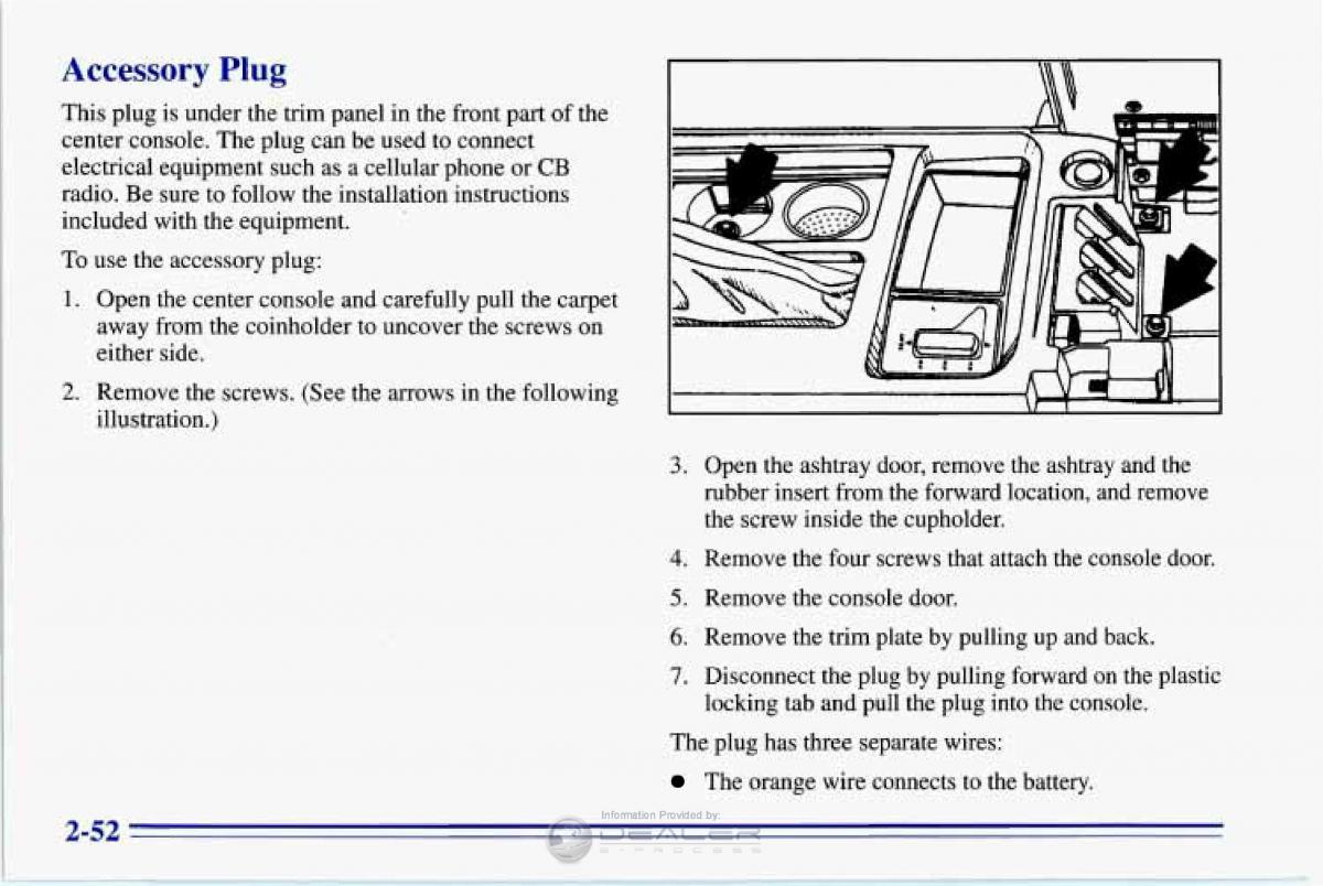 Chevrolet Corvette C4 owners manual / page 95