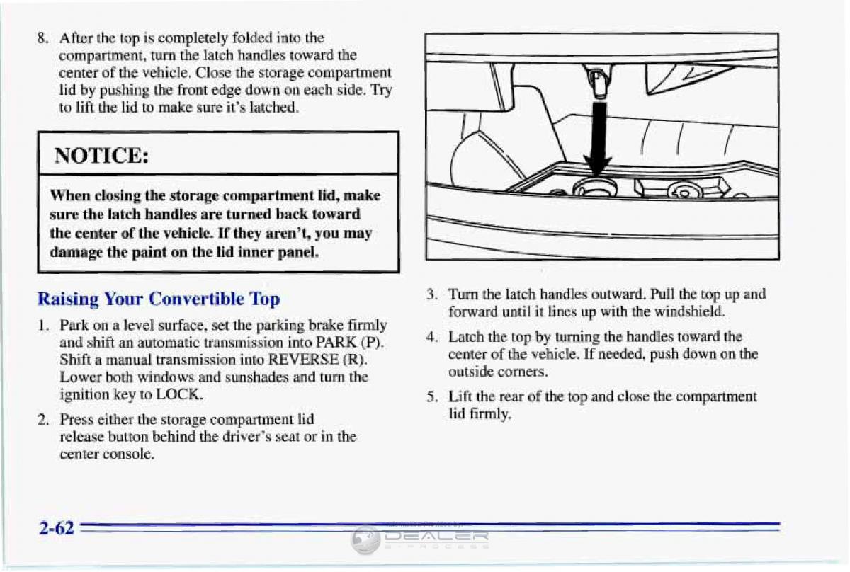 Chevrolet Corvette C4 owners manual / page 105