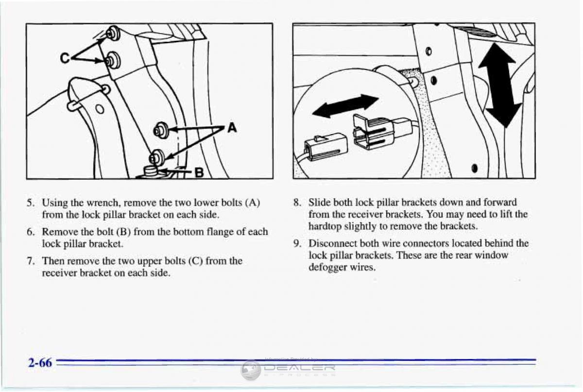 Chevrolet Corvette C4 owners manual / page 109