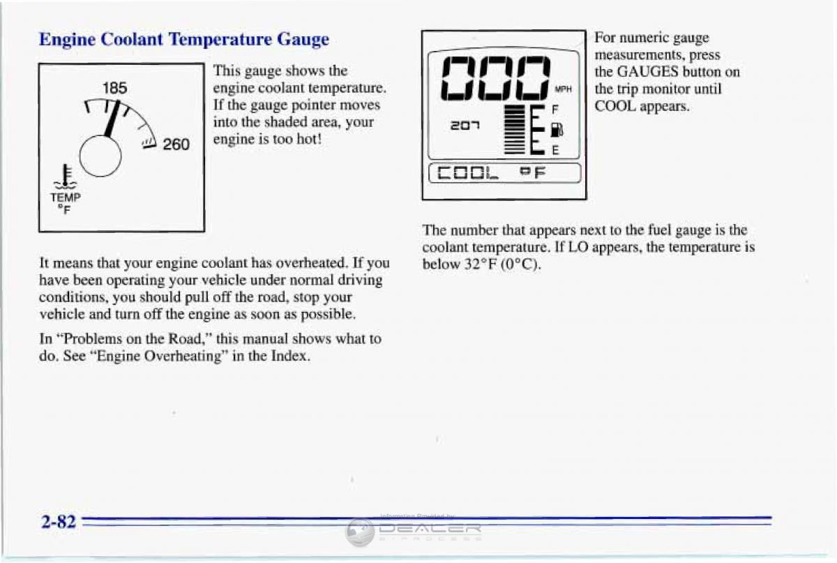 Chevrolet Corvette C4 owners manual / page 125