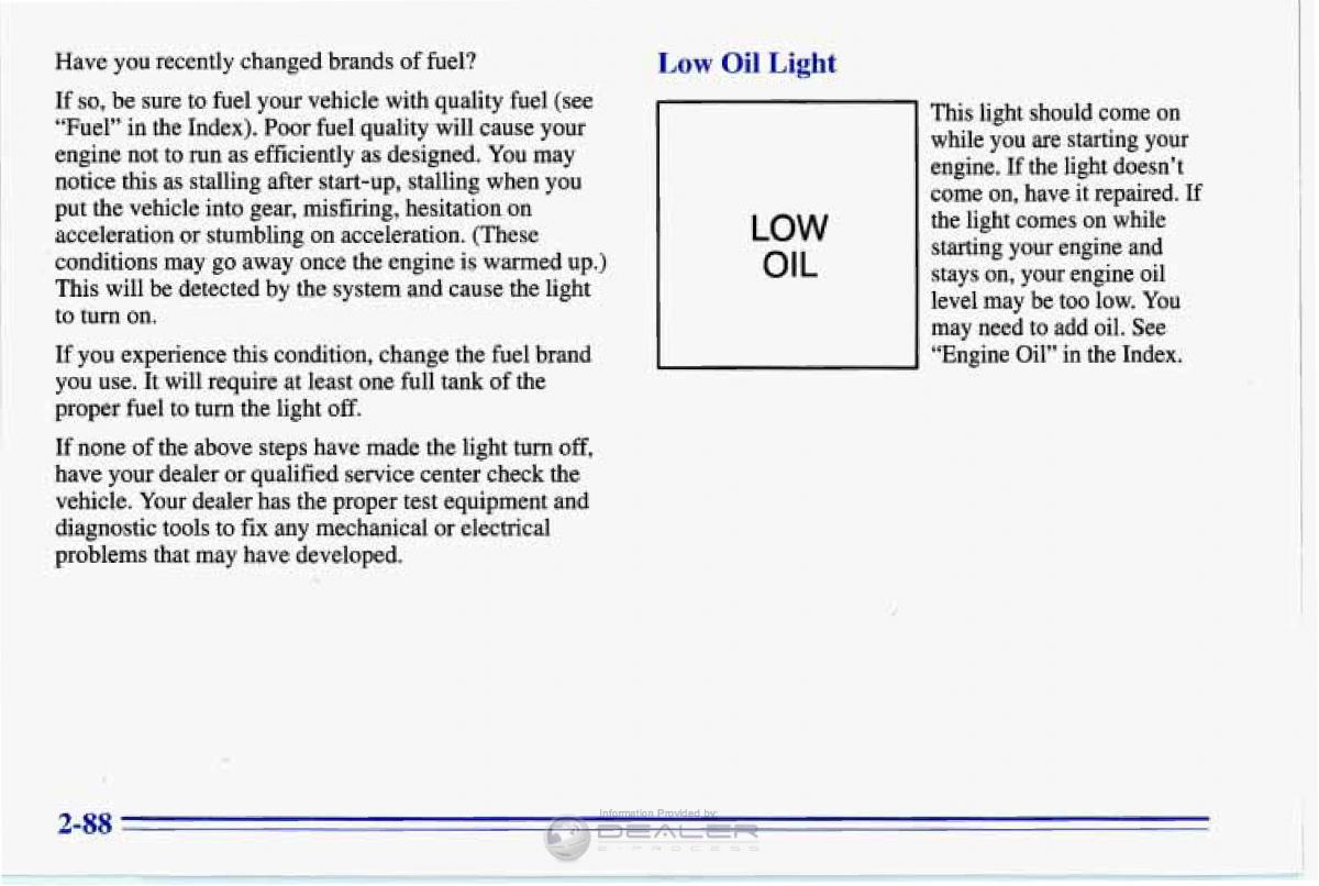 Chevrolet Corvette C4 owners manual / page 131