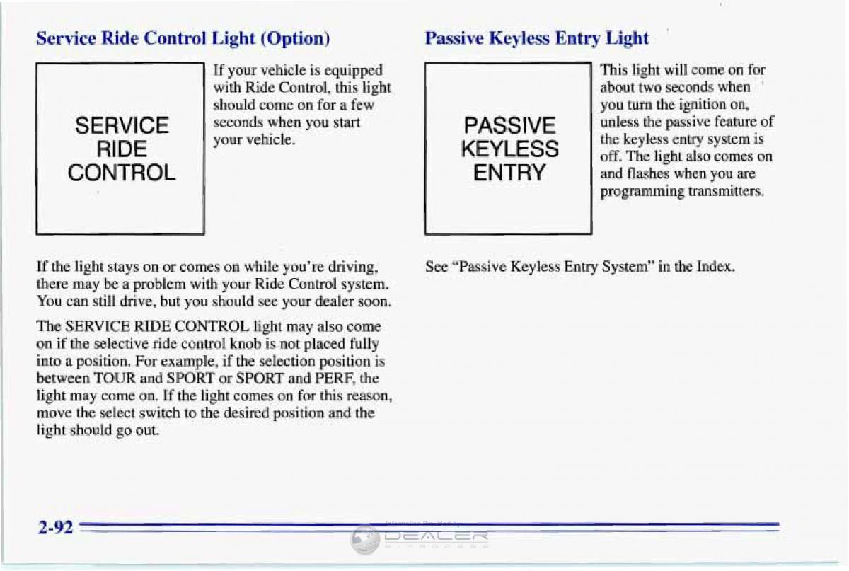 Chevrolet Corvette C4 owners manual / page 135