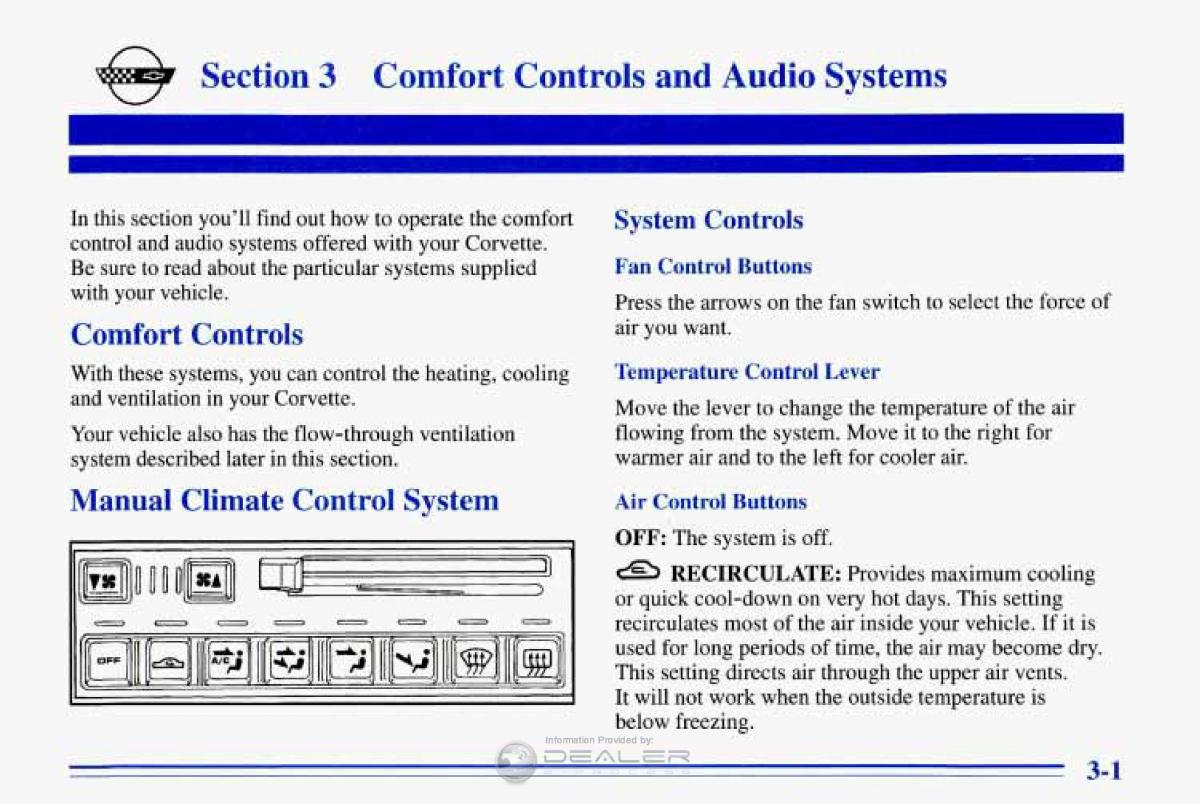 Chevrolet Corvette C4 owners manual / page 142