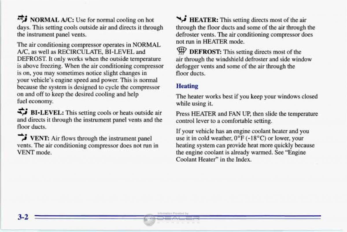 Chevrolet Corvette C4 owners manual / page 143