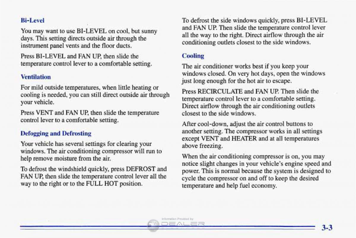 Chevrolet Corvette C4 owners manual / page 144