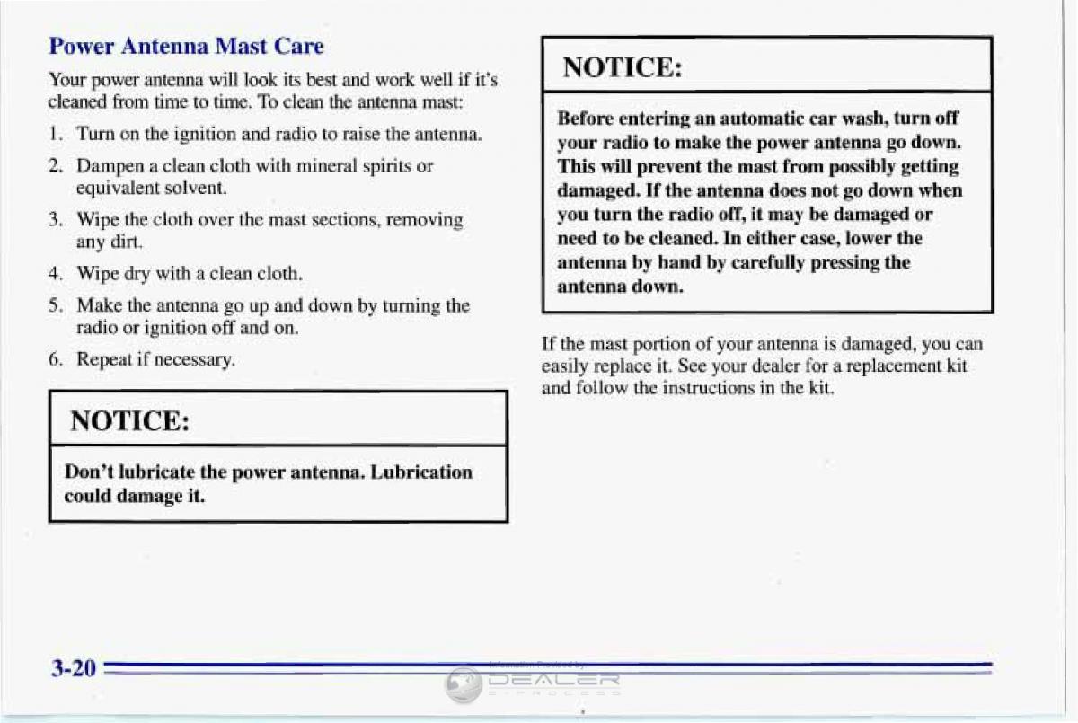 Chevrolet Corvette C4 owners manual / page 161