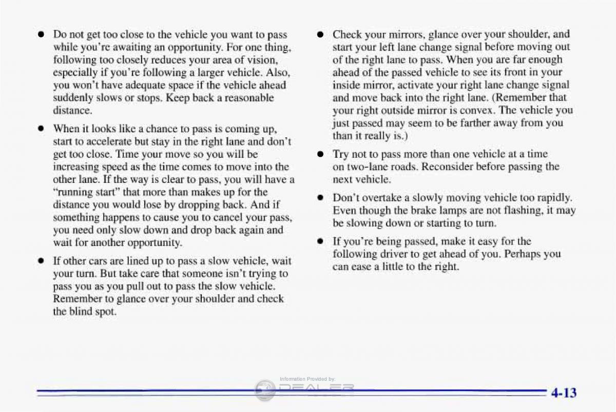 Chevrolet Corvette C4 owners manual / page 174