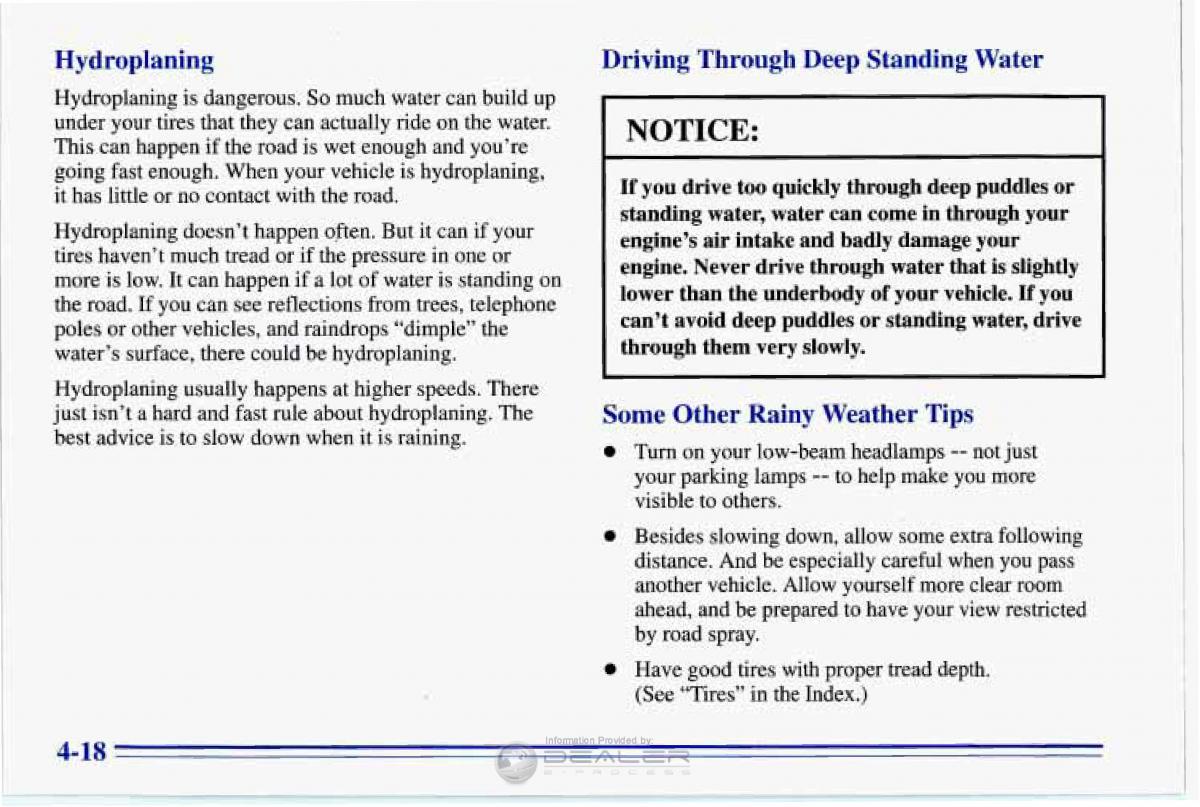 Chevrolet Corvette C4 owners manual / page 179