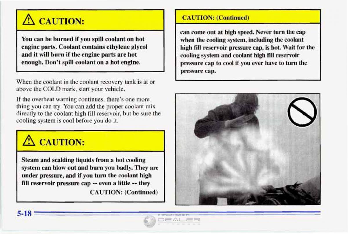 Chevrolet Corvette C4 owners manual / page 209