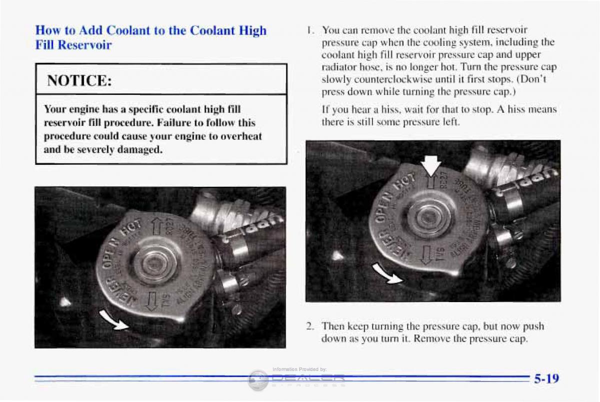 Chevrolet Corvette C4 owners manual / page 210