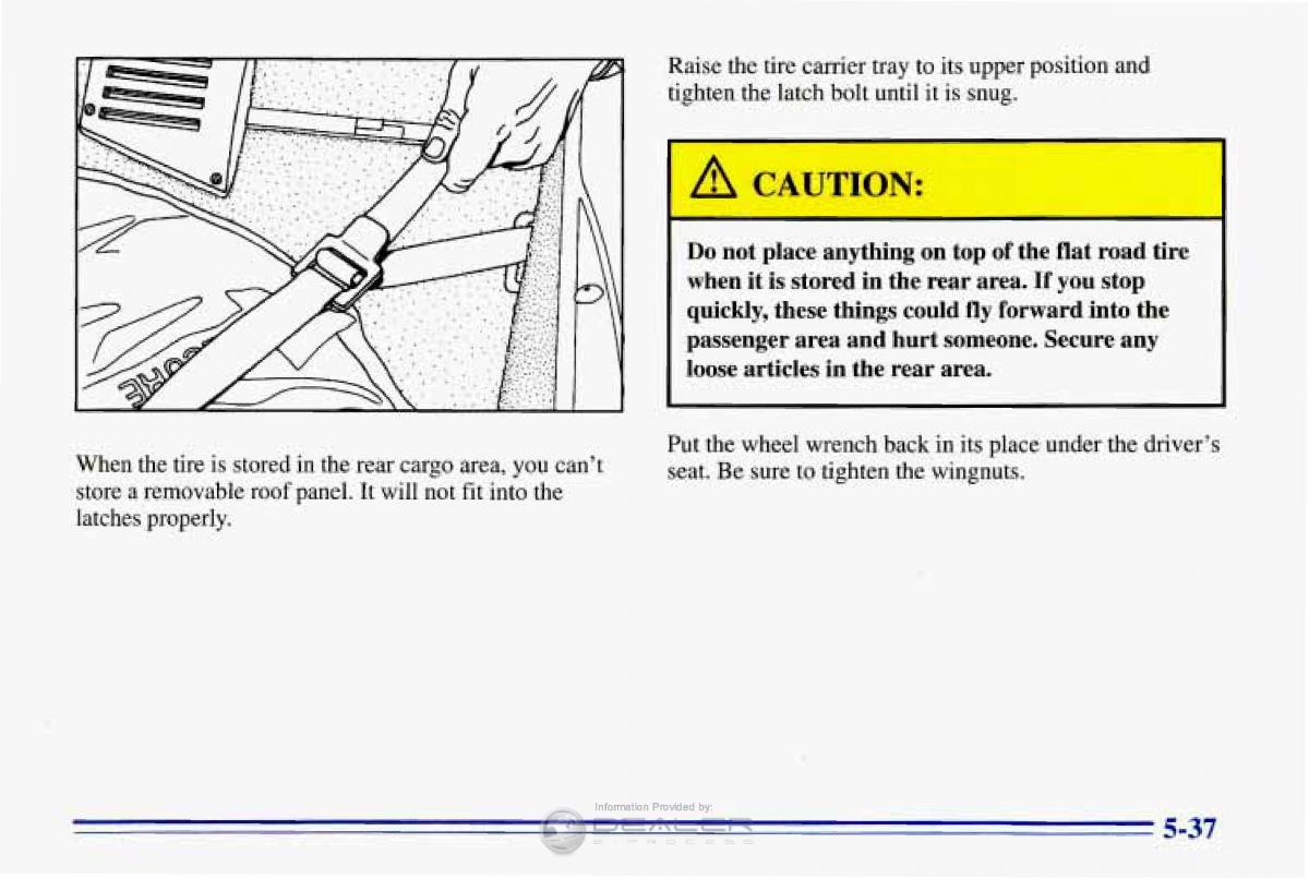 Chevrolet Corvette C4 owners manual / page 228