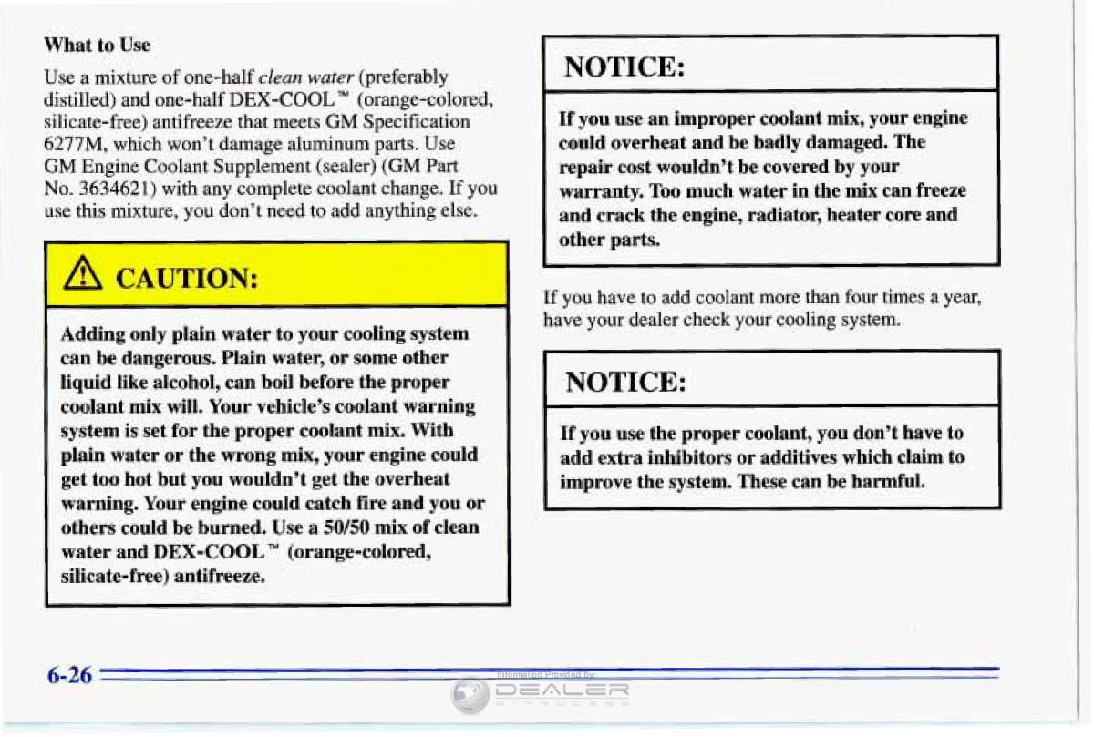 Chevrolet Corvette C4 owners manual / page 257