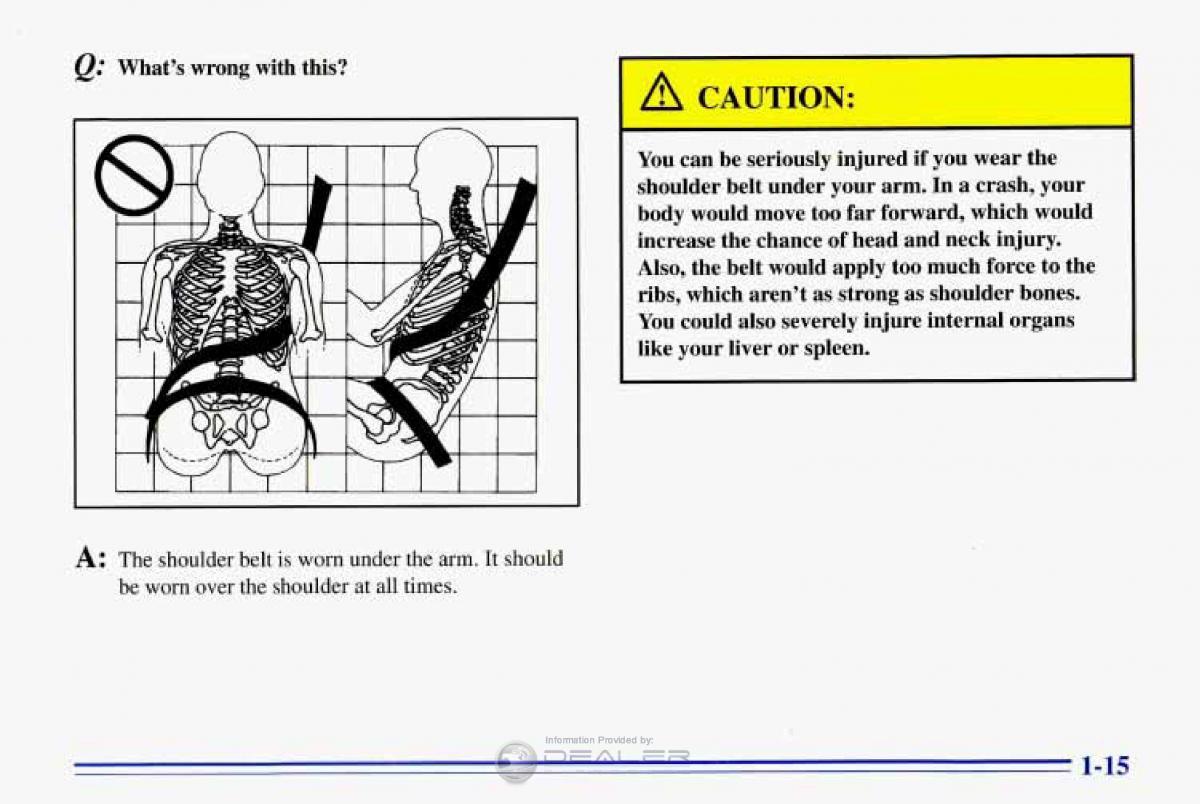 Chevrolet Corvette C4 owners manual / page 26